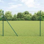 vidaXL Hexagonstängsel Grön 1.5 x 100 m Stål