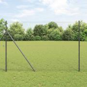 vidaXL Sexkantigt stängsel Grå 1.6 x 100 m Stål