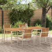 vidaXL Utomhus Matbord Brun 200 x 90 x 75 cm massivt akacia