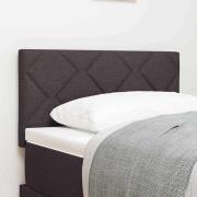 vidaXL Huvudgavel Mörkbrun 80 cm tyg