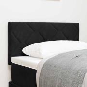 vidaXL Huvudgavel Svart 80 cm Sammet