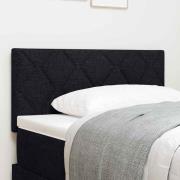 vidaXL Huvudgavel Svart 90 cm tyg