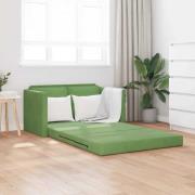 vidaXL Bäddsoffa med kudde Ljusgrön 122 x 70 x 60 cm Sammet