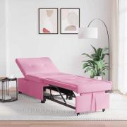 vidaXL Soffsäng Rosa 194 x 67 x 37 cm tyg