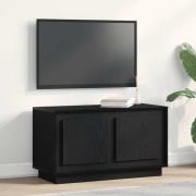 vidaXL TV-skåp Svart ek 80 x 35 x 45 cm Konstruerat trä