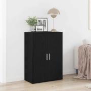 vidaXL Sideboard Svart ek 60 x 31 x 84 cm Konstruerat trä