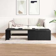vidaXL Kaffeebord Svart ek 150 x 50 x 35 cm Konstruerat trä