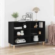 vidaXL Sideboard Svart ek 103.5 x 35 x 70 cm Konstruerat trä