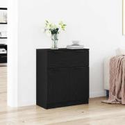 vidaXL Sideboard med låda Svart 60 x 30 x 70 cm Konstruerat trä
