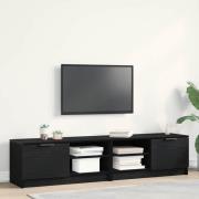vidaXL TV-skåp 2 pcs Svart 80 x 35 x 36.5 cm Konstruerat trä