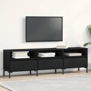 vidaXL TV-skåp Svart ek 150 x 30 x 44.5 cm Konstruerat trä