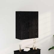 vidaXL Väggmonterat skåp Svart ek 69.5 x 34 x 90 cm Konstruerat trä