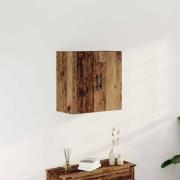 vidaXL Väggskåp Gammalt trä 60 x 31 x 60 cm Konstruerat trä