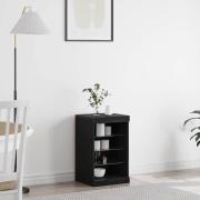 vidaXL Sideboard Svart Ek 41 x 37 x 67 cm Konstruerat trä