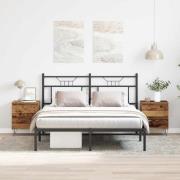 vidaXL Nattduksbord 2 pcs Gammalt trä 40 x 35 x 50 cm Konstruerat trä