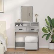 vidaXL Dressingbord Betonggrå 79 x 41 x 140 cm Konstruerat trä