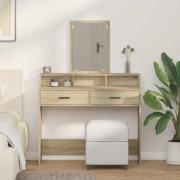 vidaXL Dressingbord Sonoma ek 100 x 41 x 140 cm Konstruerat trä