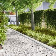 vidaXL Kant för gräsmatta 20 pcs Vit 100 x 0,05 x 20 cm