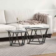 vidaXL Sidobordsset 2 pcs Grå sonoma 50 x 50 x 40 cm