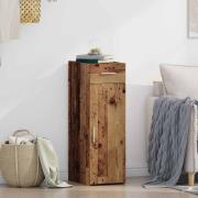 vidaXL Sideboard Gammalt trä 30 x 42.5 x 93 cm Konstruerat trä