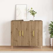 vidaXL Sideboard artisan ek 90 x 34 x 80 cm Konstruerat trä