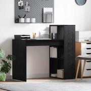vidaXL Skrivbord Svart ek 108 x 55 x 103,5 cm Konstruerat trä