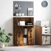 vidaXL Skrivbord Rökfärgad ek 71,5 x 31,5 x 106,5 cm Konstruerat trä