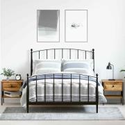 vidaXL Sängbord med låda 2 pcs Gammalt trä 40 x 42 x 45 cm