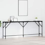 vidaXL Konsolbord Svart ek 200 x 29 x 75 cm