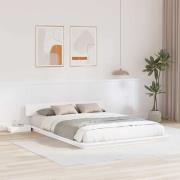 vidaXL Sängram Vit 160 x 200 cm trä