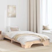 vidaXL Sängram Massiv furu 90 x 200 cm Massiv furu