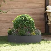 vidaXL Trädgårdsplanterare 5 pcs Svart 80 x 80 x 20 cm Stål