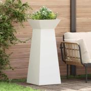 vidaXL Pelarkrukor 2 pcs Vit 40 x 40 x 100 cm Stål