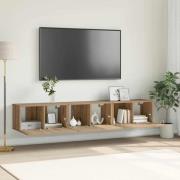 vidaXL TV-skåp 3 pcs Brun 60 x 30 x 30 cm Konstruerat trä