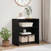 vidaXL Sideboard Svart 70 x 41 x 75 cm Konstruerat trä