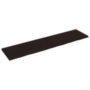 vidaXL Vägghylla mörkbrun 200x50x(2-4) cm behandlad massiv ek