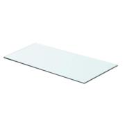 vidaXL Hyllplan glas genomskinlig 60x25 cm