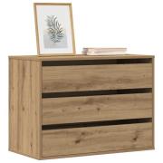 vidaXL Byrå ek 80x41x58 cm konstruerat trä