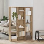 vidaXL Rumsavdelare/bokhylla ek 100x24x140 cm konstruerat trä