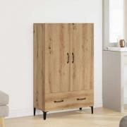 vidaXL Högskåp artisan ek 70x31x115 cm konstruerat trä