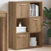 vidaXL Bokhylla artisan ek 60,5x30x90 cm konstruerat trä