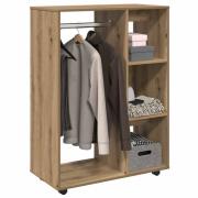 vidaXL Garderob artisan ek 80x40x110 cm konstruerat trä