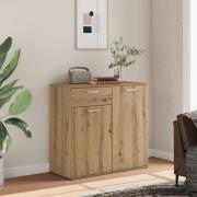 vidaXL Skänk ek 80x36x75 cm konstruerat trä