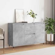 vidaXL Skänk betonggrå 101,5x35x70 cm konstruerat trä