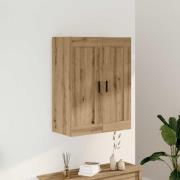 vidaXL Väggskåp ek 69,5x34x90 cm konstruerat trä