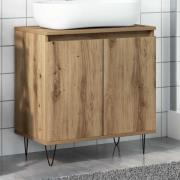 vidaXL Badrumsskåp artisan ek 58x33x60 cm konstruerat trä