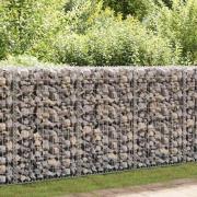 vidaXL Gabionkorg med lock galvaniserad tråd 100 x 50 x 30 cm