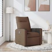 vidaXL Reclinerfåtölj brun tyg