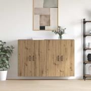 vidaXL Väggmonterade Skåp 2 pcs artisan ek 69.5 x 34 x 90 cm