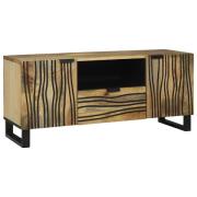 vidaXL TV-bänk med låda Brun 105 x 33 x 46 cm massivt mangoträ